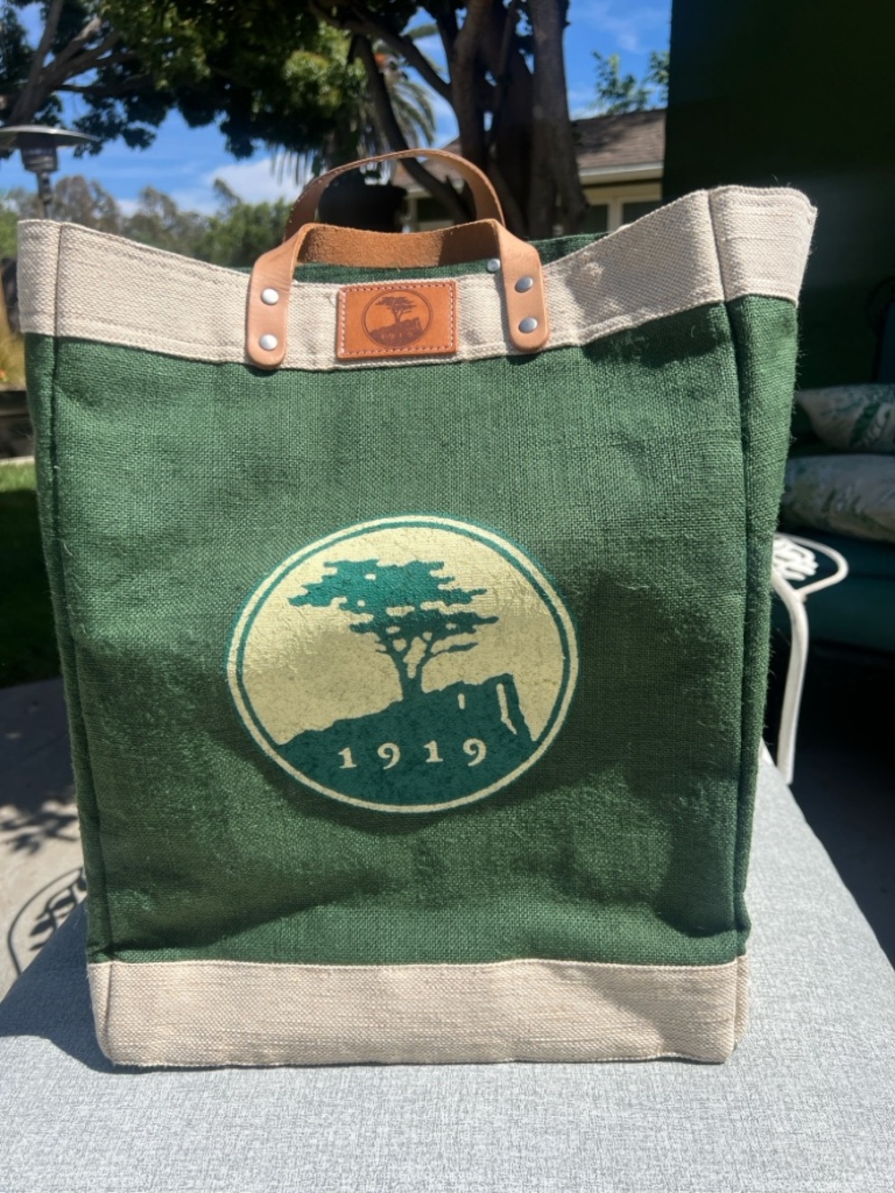 Pebble Beach Strapped Market Large Tote Bag by Apolis LNWOT